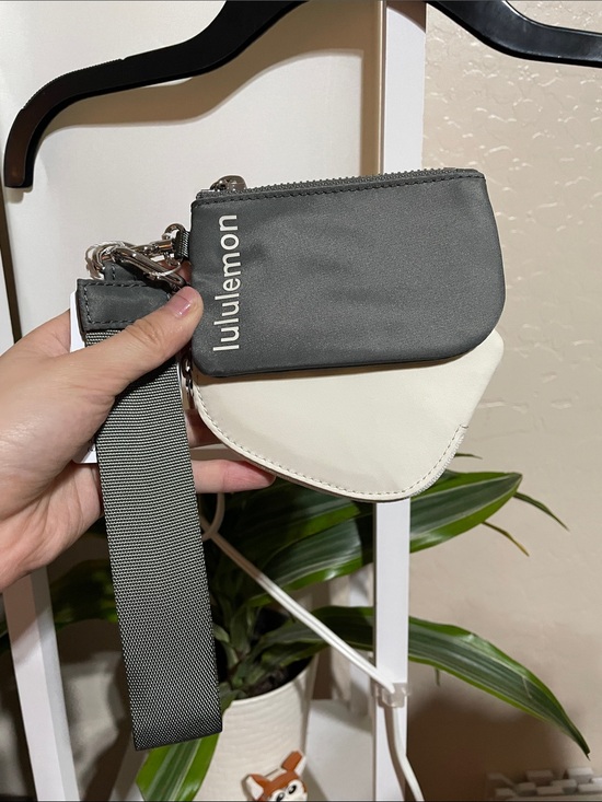 lululemon athletica Handbags - lululemon athletica Dual Pouch Wristlet Green Sage and Cream Mini Wristlet Duo